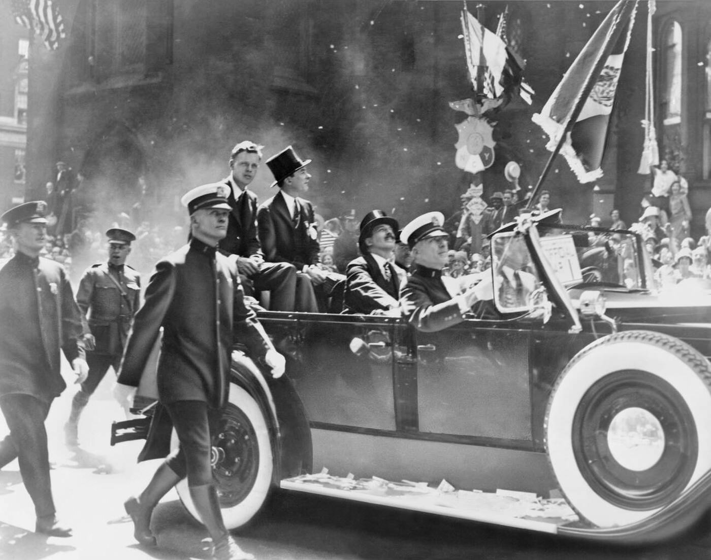 Lindbergh'S Ticker-Tape Parade In New York, 1927.