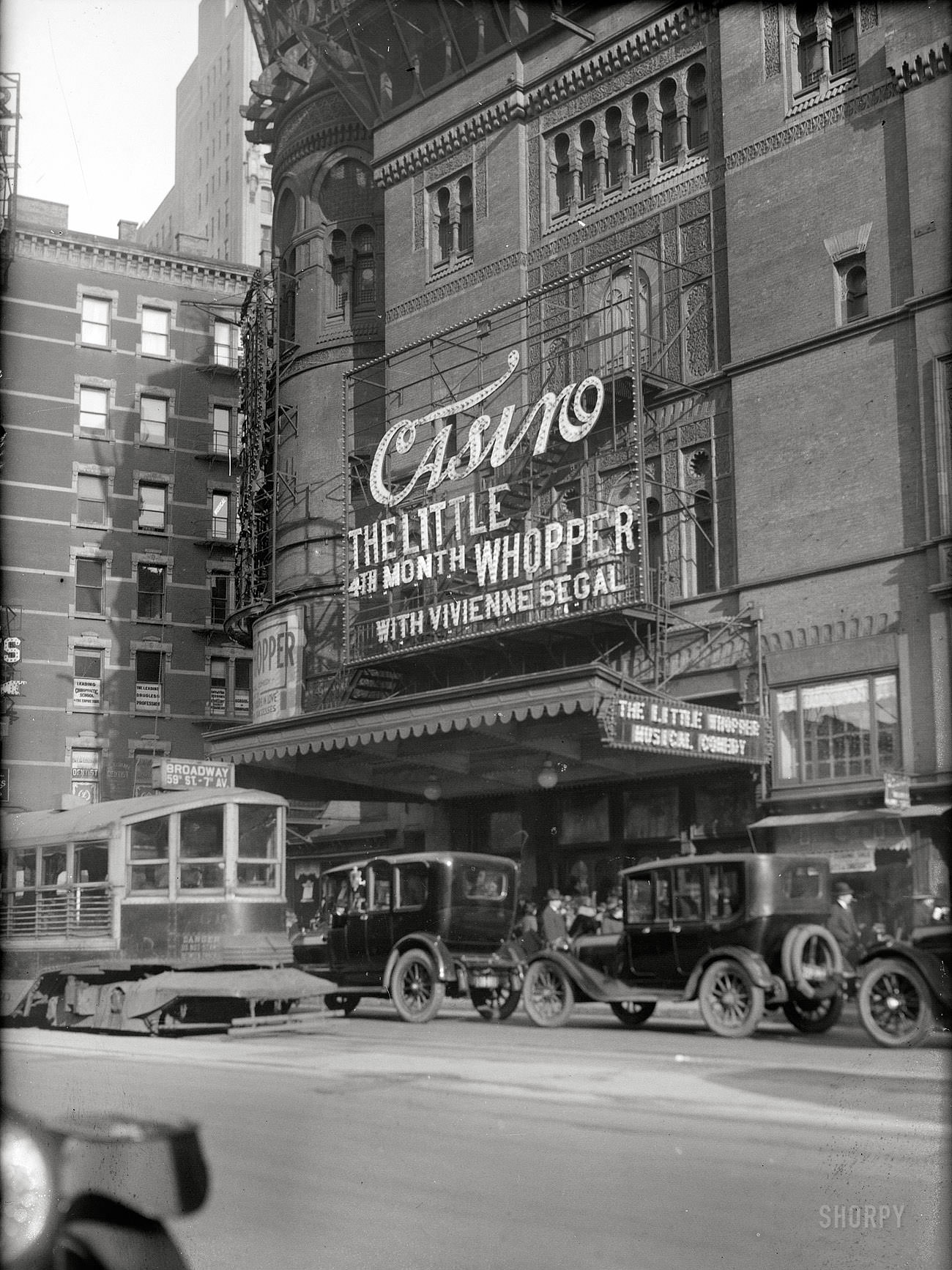 New York, Casino Theater Playing The Musical &Amp;Quot;The Little Whopper&Amp;Quot;, 1920.