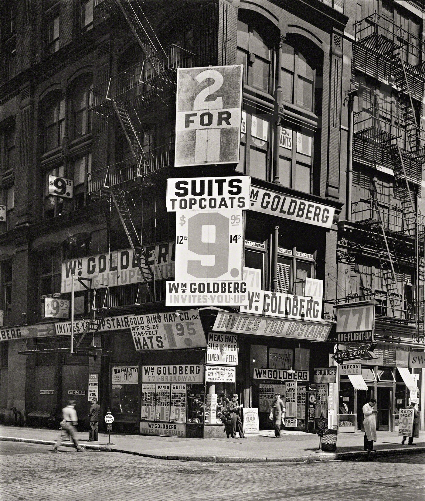 William Goldberg, 771 Broadway, Manhattan, 1937.