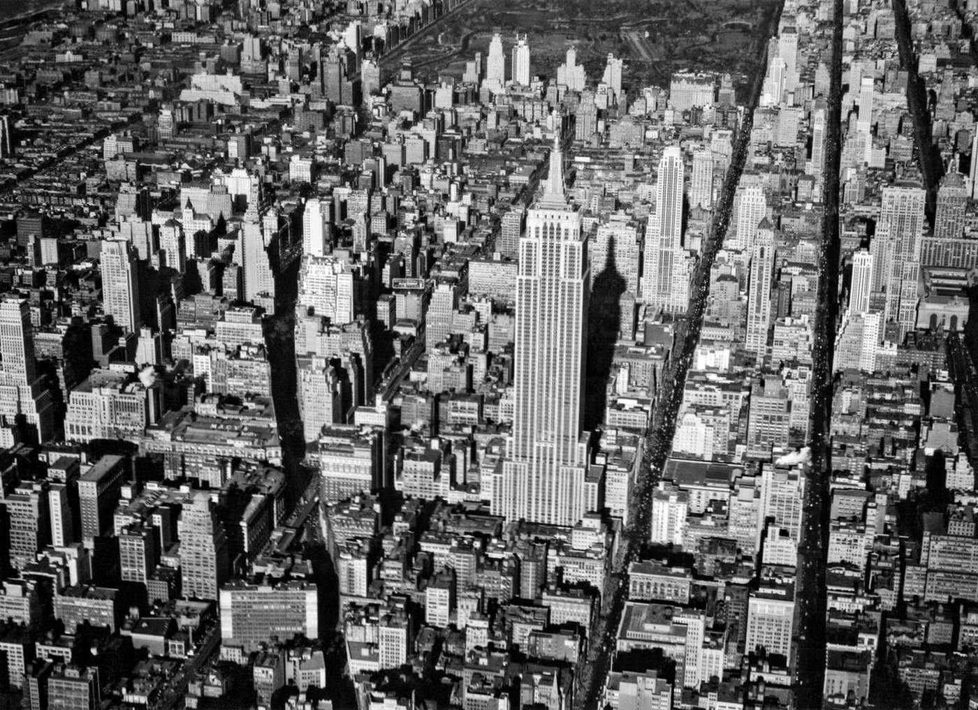 View Looking North From Broadway &Amp;Amp; Fifth Avenue, Ca. 1934.