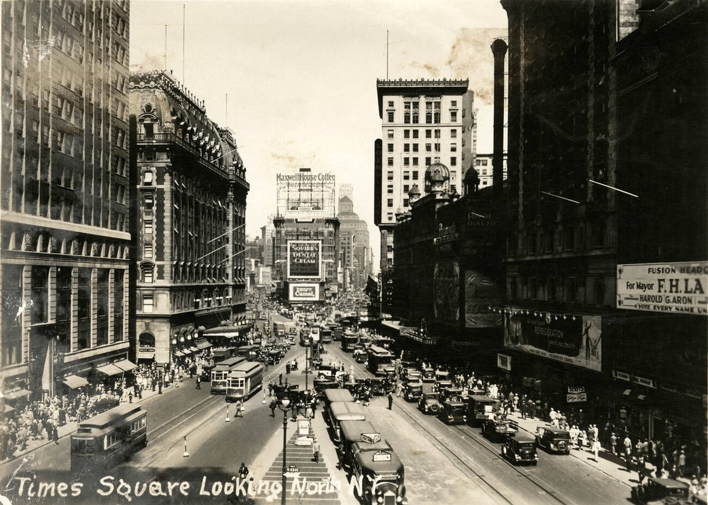 Times Square Looking North From 42Nd Street, Ca. 1933.