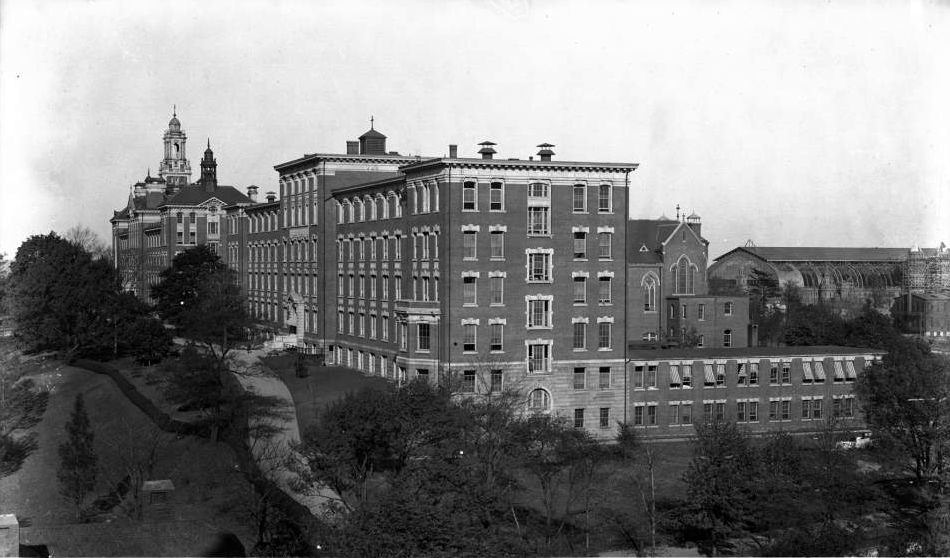The Roman Catholic Orphan Asylum Buildings, Kingsbridge, Bronx, 1914.