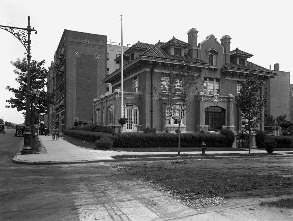 A House On The Corner Of W. 182Nd Street And Grand Concourse, Bronx, 1919.