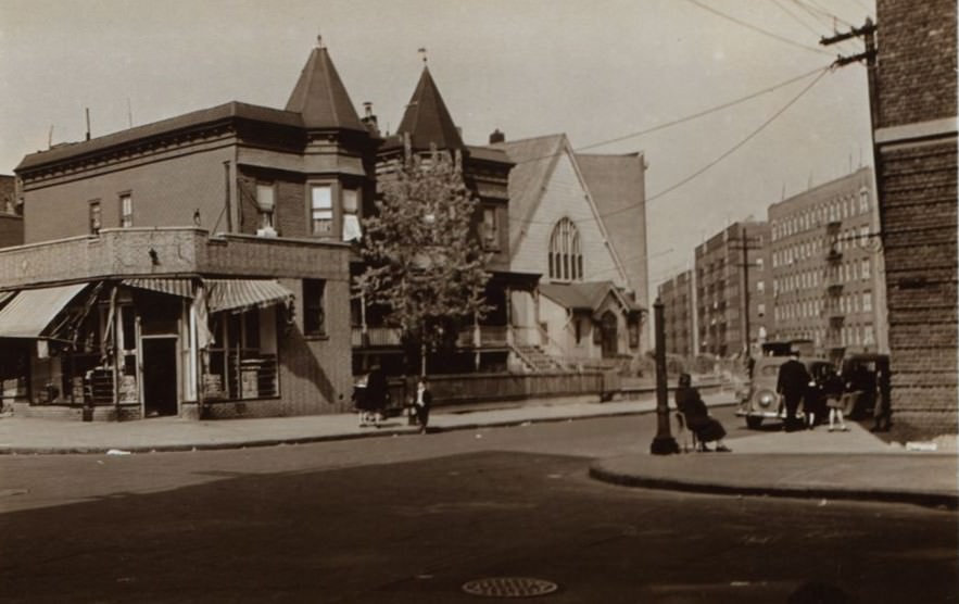 Presbyterian Church, Home Street And Bryant Avenue, Bronx, 1938.