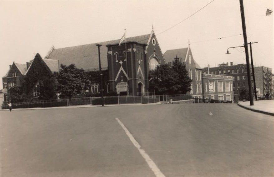 St. Martin Of Tours R.c. Church, 182Nd Street And Belmont Avenue, Bronx, 1942.