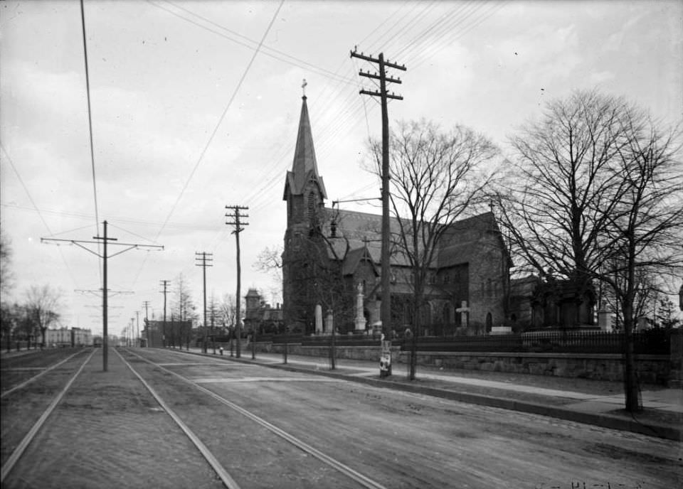 St. Peter'S Church And Cemetery, Westchester Avenue, Bronx, 1905.