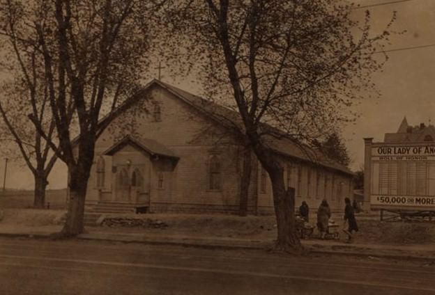 Church Of Our Lady Of Angels, Sedgwick Avenue And Reservoir Avenue, Bronx, 1928.