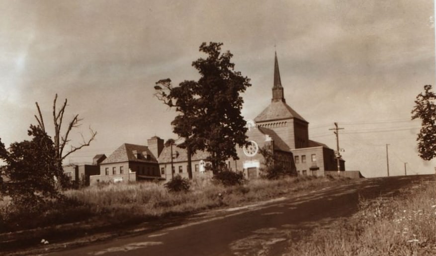 Frances De Chantal Roman Catholic Church, Hollywood Avenue And Schurz Avenue, Bronx, 1940.