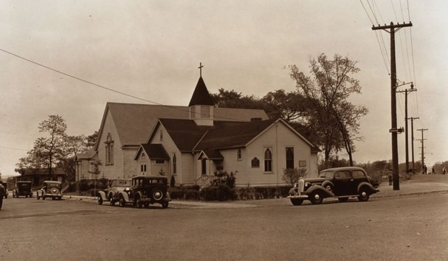 Schuyler Presbyterian Community Church, Dewey Avenue And 177Th Street (East), Bronx, 1938.