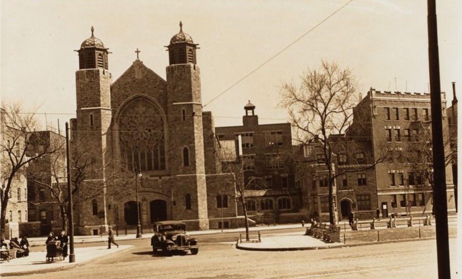 St. Thomas Aquians Roman Catholic Church, Crotona Parkway And 176Th Street (East), Bronx, 1936.
