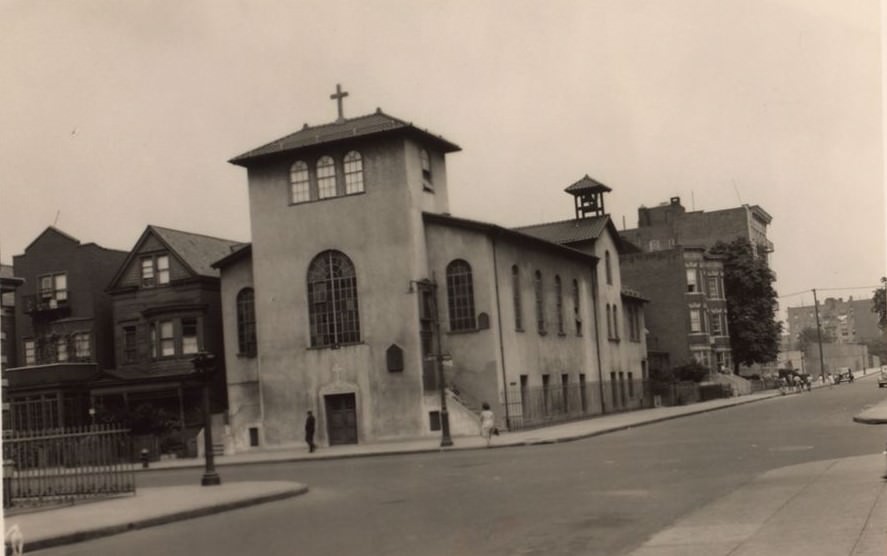 Church Of St. John The Baptist, 187Th Street And Lorillard Place, Bronx, 1942.