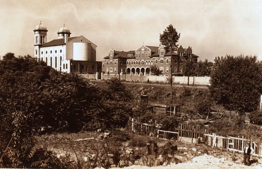 Roman Catholic Church Of The Immaculate Conception And The Monastery For Capuchin Fathers, Gun Hill Road (East) And Holland Avenue, Bronx, 1938.