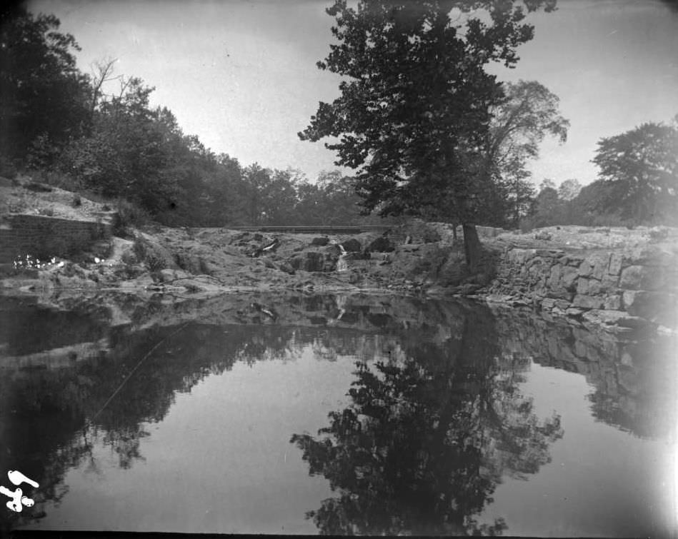 River Falls In Bronx Park, Bronx, 1902.