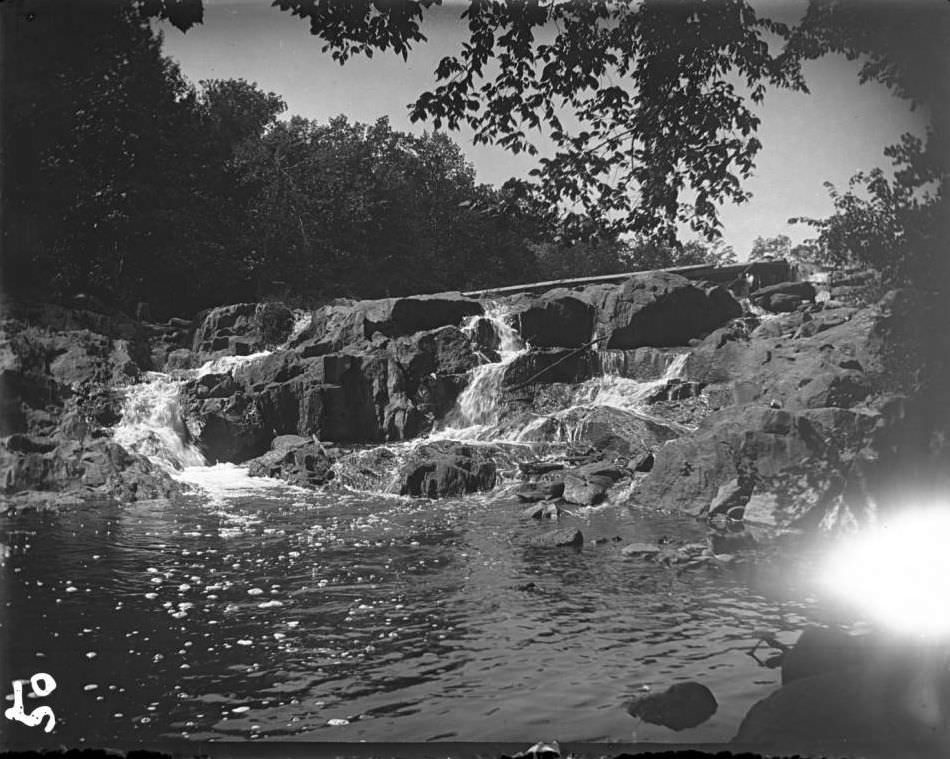 River Falls In Bronx Park, Bronx, 1902.