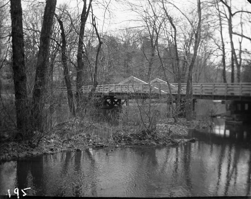 Wooden Bridge In Bronx Park, Bronx.
