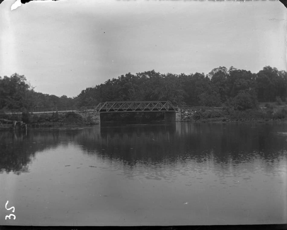 Steel Bridge, Bronx Park, Bronx, 1890S.