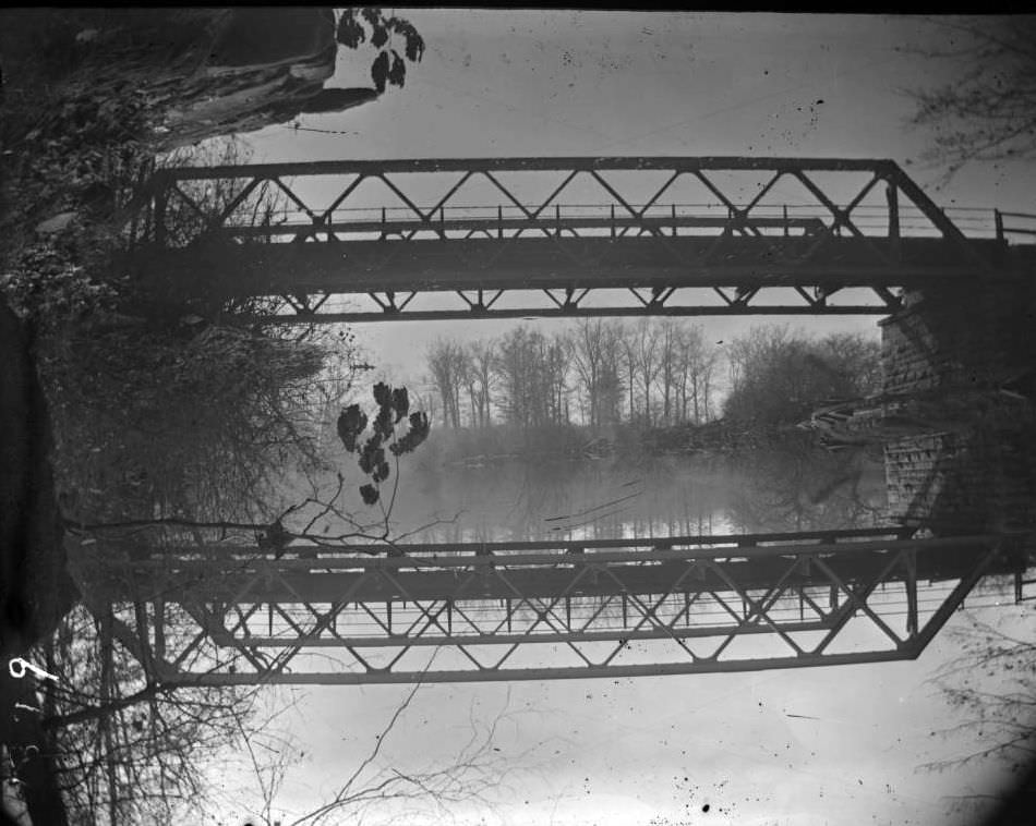 Steel Bridge Over The Northern End Of The Bronx River, New York Zoological Gardens, Bronx, 1899.