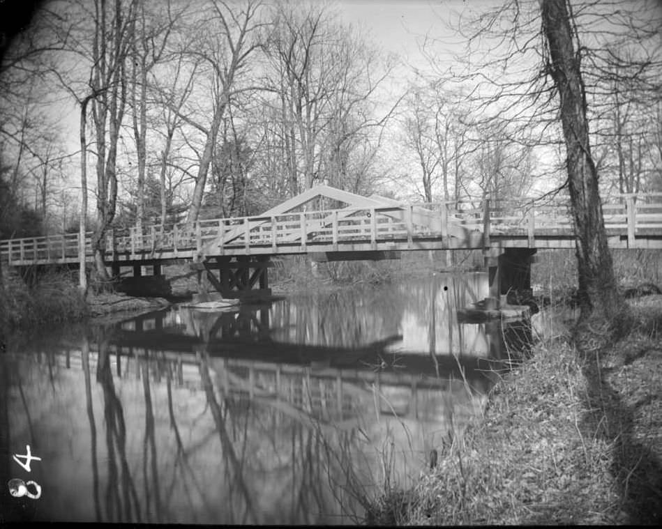 Steel Bridge Over River, Bronx Park, Bronx, 1890S.