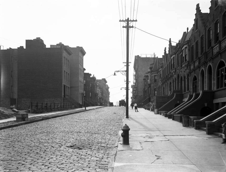 View South Down Eagle Avenue From E. 156Th Street, Bronx, 1916.