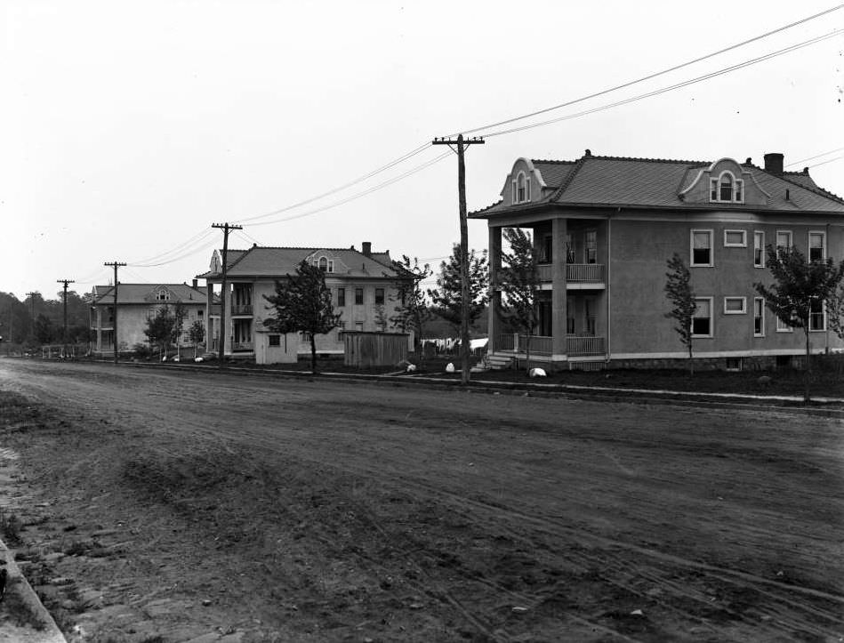 Two-Family Houses On 233Rd Street East Of Paulding Avenue, Bronx, 1915.