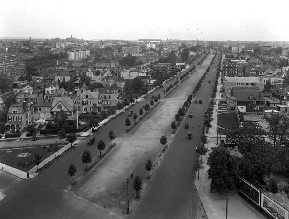 High Angle View Of The Francis T. Lord Estate, Bronx, 1919.