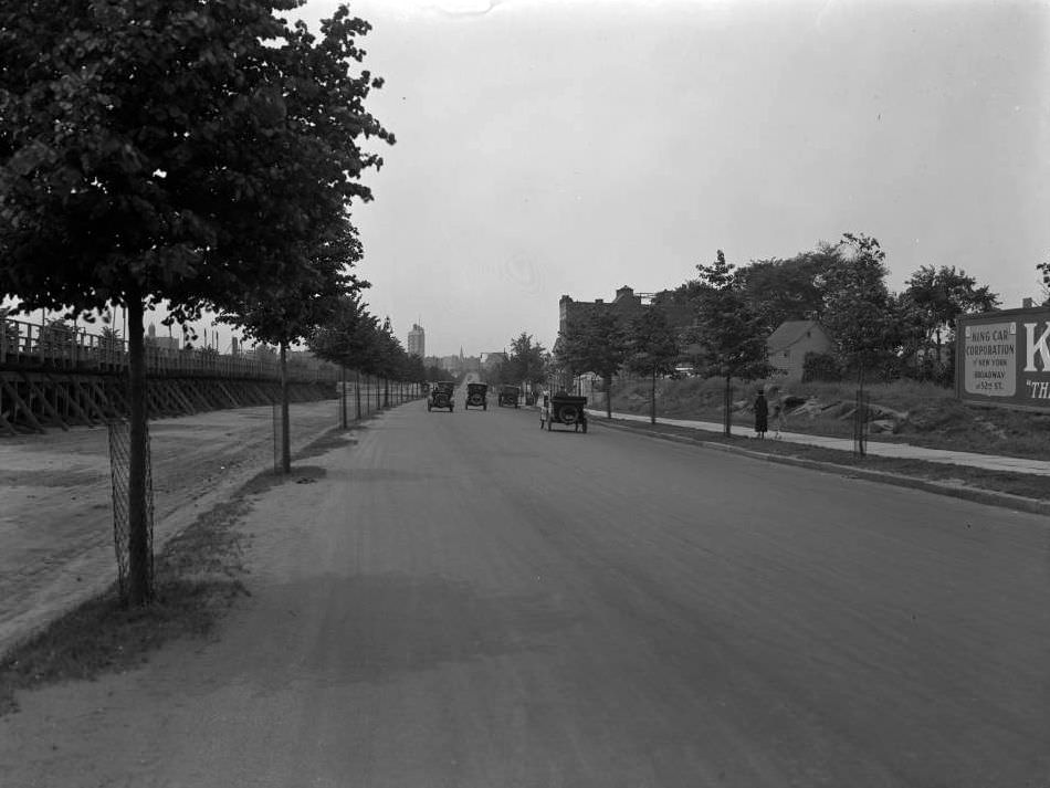 View Looking South From W. 182Nd Street On The Francis T. Lord Estate, Bronx, 1919.