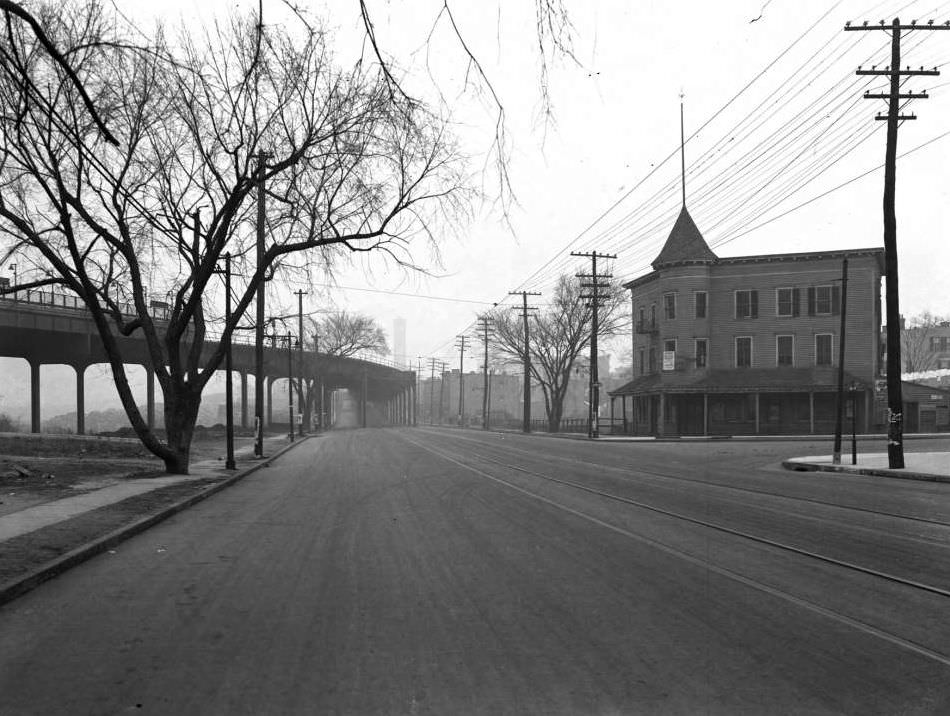 Northeast Corner Of Jerome Avenue And Bedford Park Boulevard, Bronx, 1919.