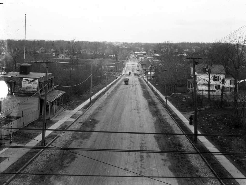 View Looking West From The El Station At 233Rd Street And White Plains Road, Bronx, 1916.