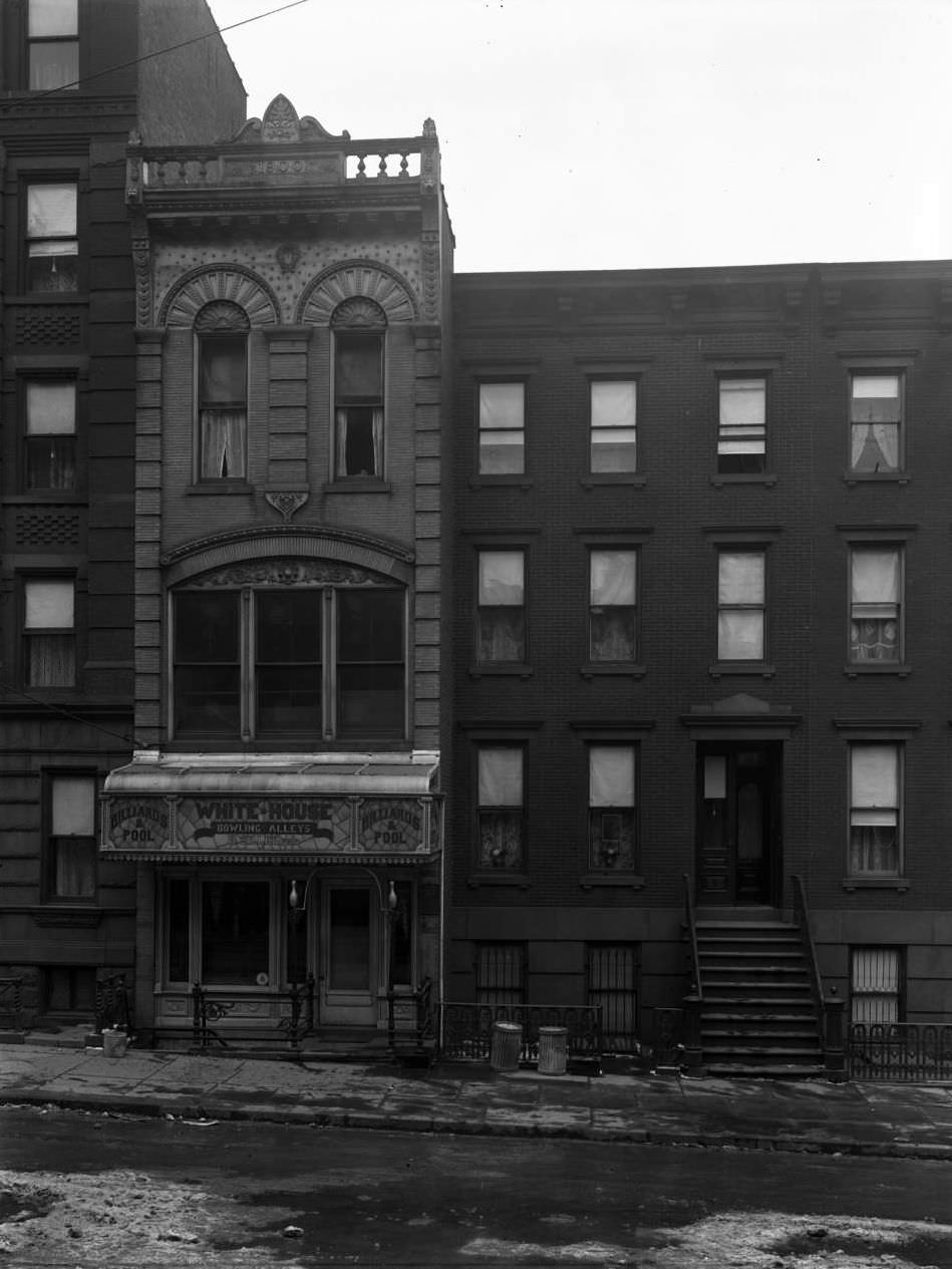 380 And 382 E. 136Th Street, Featuring The White House Bowling Alleys, Bronx, 1916.