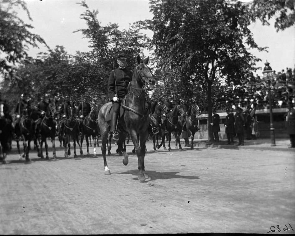 General Charles F. Roe And His Staff Riding In A Decoration Day Parade, Bronx, 1902.
