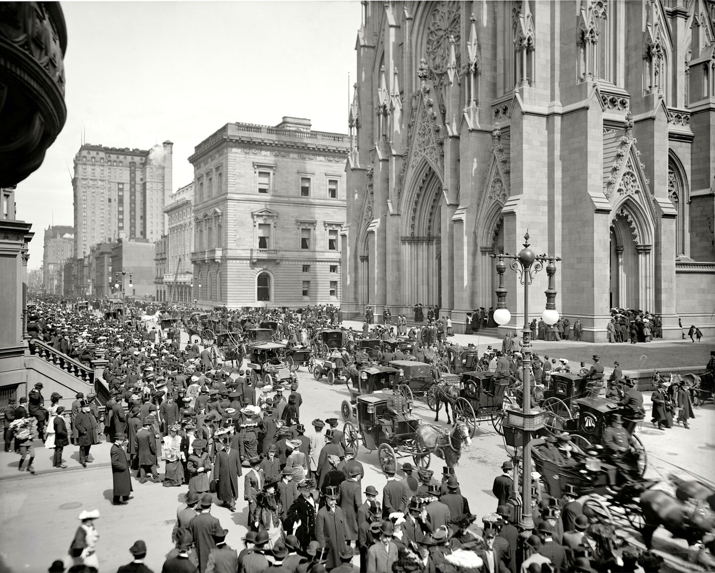 Easter Crowds On Fifth Avenue, New York, Circa 1904.