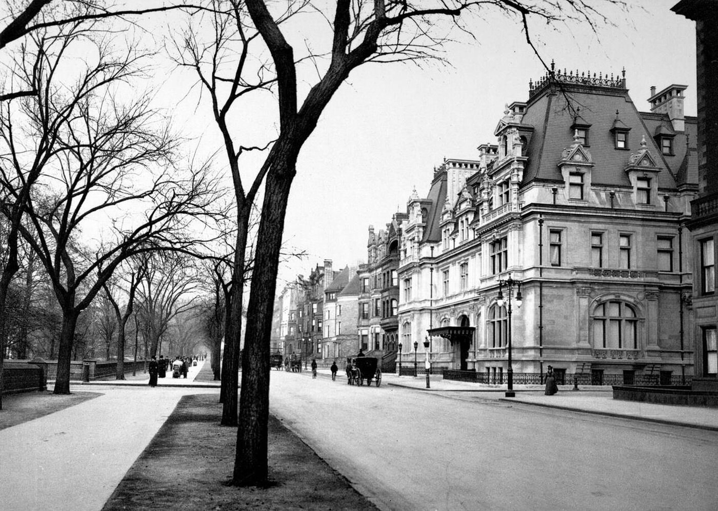 Fifth Avenue At Sixty-Fifth Street, New York City, Circa 1901.