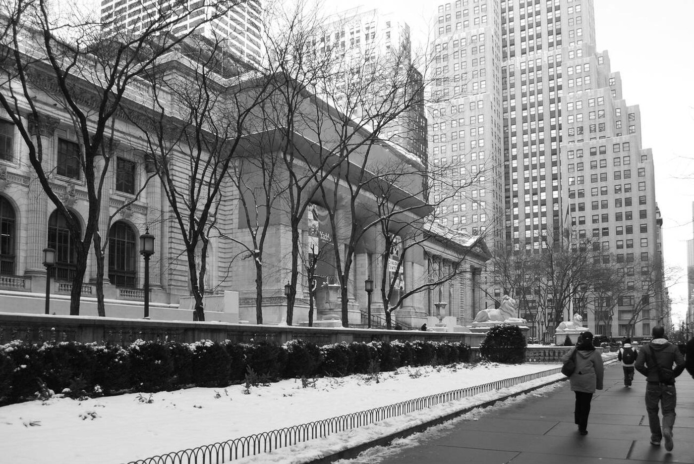 Beaux-Arts Classical New York Public Library, 476 Fifth Avenue, Manhattan, New York.