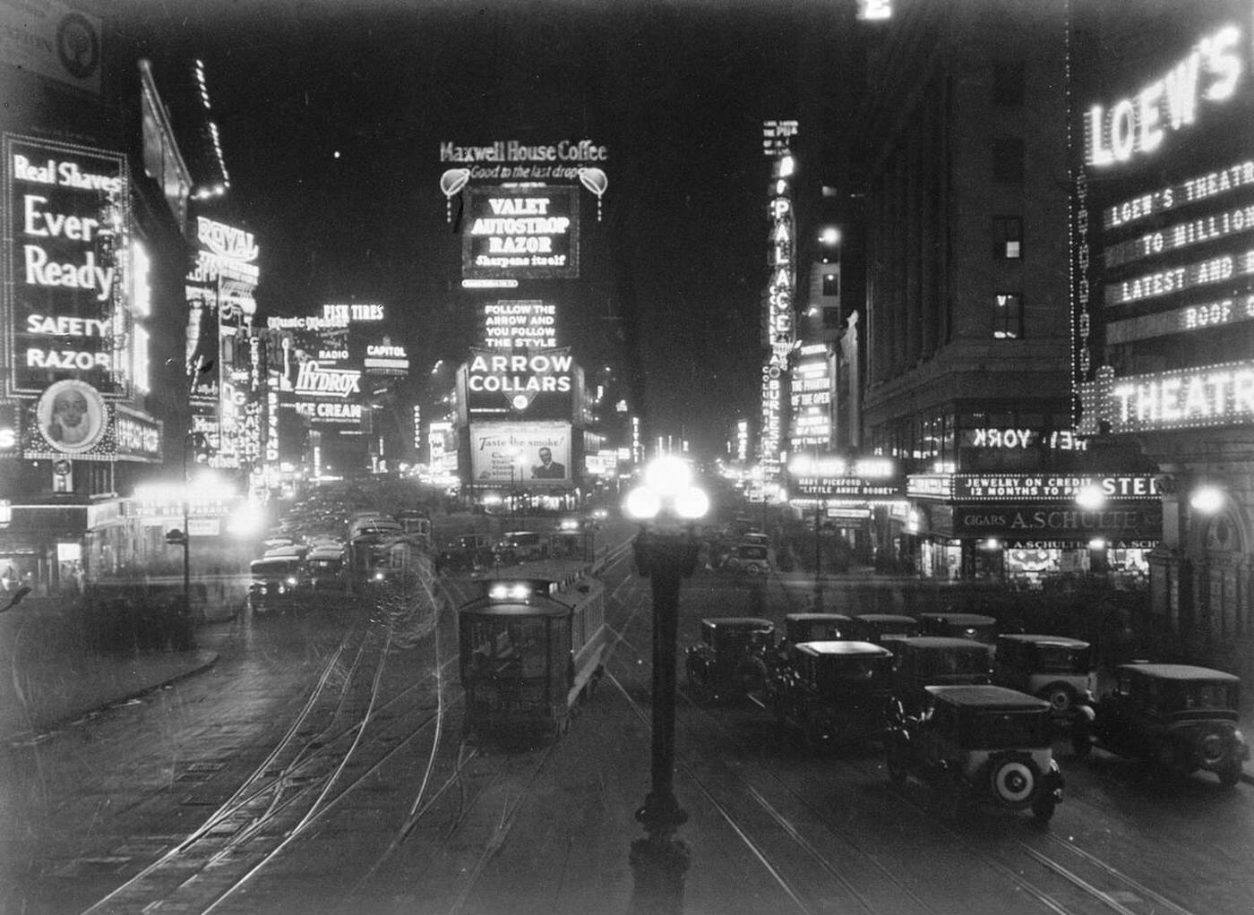 Fifth Avenue At Night, 1926.