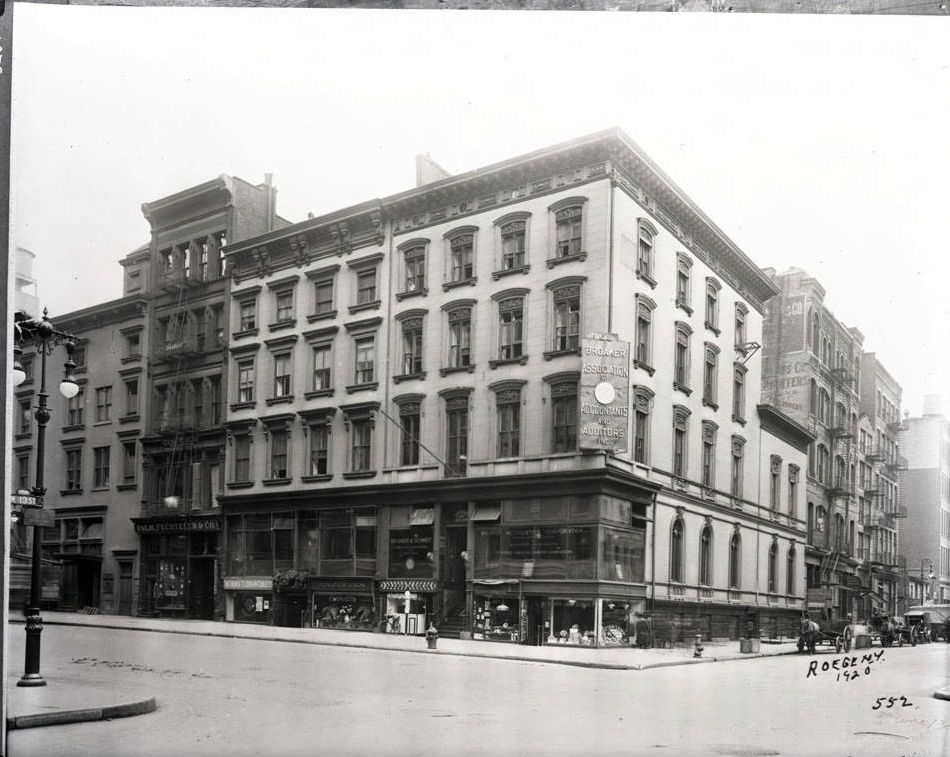 Fifth Avenue And 13Th Street, Northeast Corner, 1920.