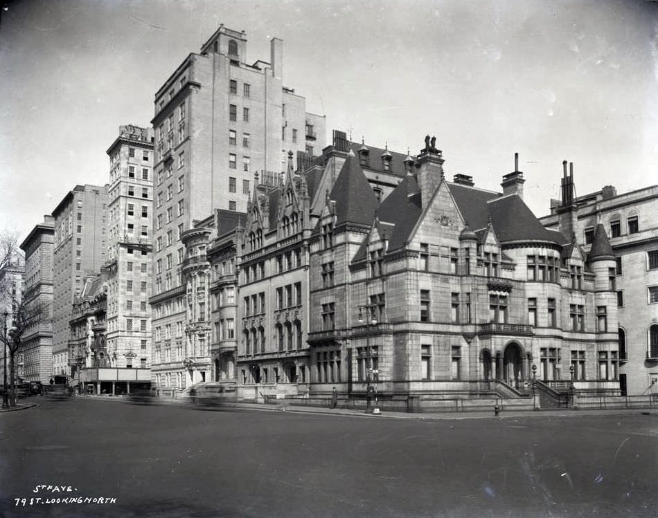East Side Of Fifth Avenue Looking North From 79Th Street, 1928.