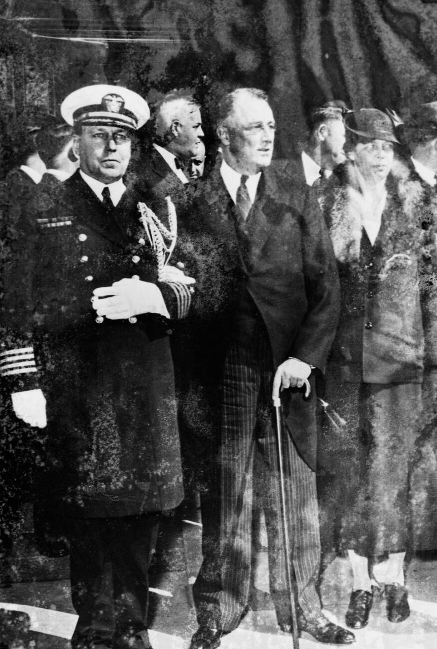 President And Mrs. Roosevelt At The Funeral Of William Woodin At The Fifth Avenue Presbyterian Church, 1934.
