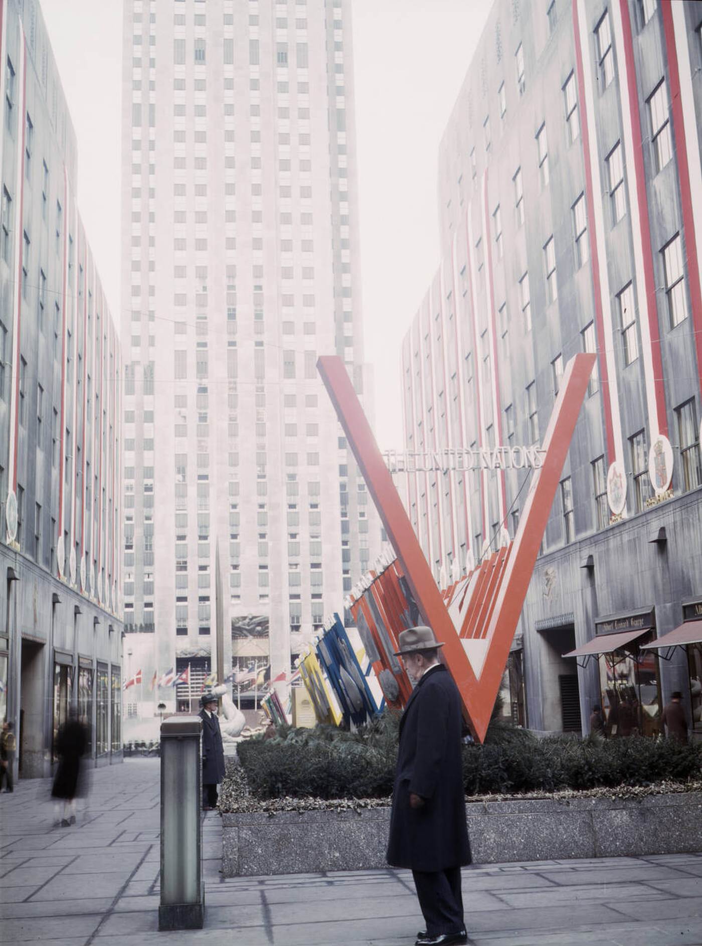 United Nations Exhibit By Office Of War Information, Rockefeller Plaza, 1943.