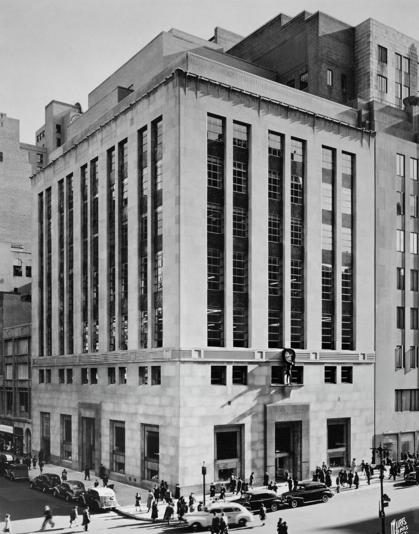 Tiffany &Amp;Amp; Co Building On Fifth Avenue, 1945.