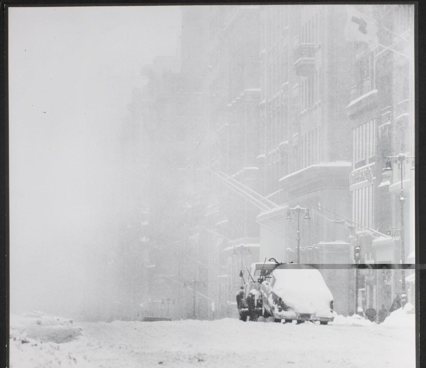 Fifth Avenue After The Blizzard Of December 26-27, 1947.