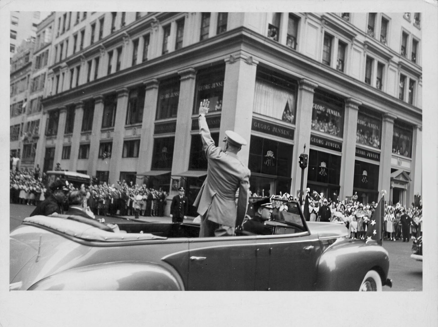 General Dwight D. Eisenhower Driving Down 5Th Avenue, 1945.