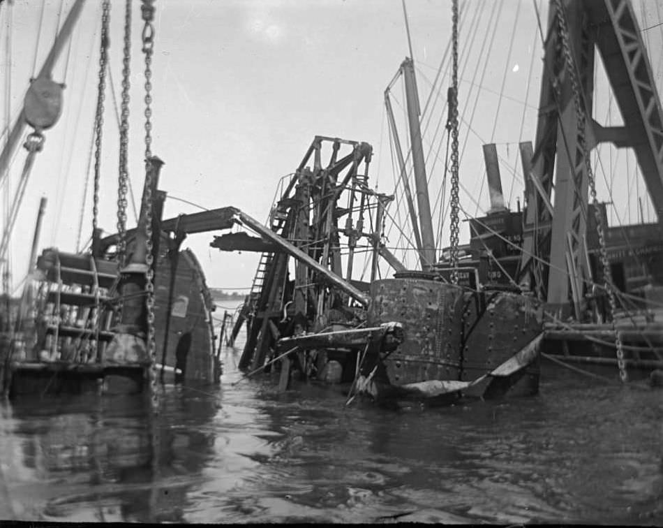 Wreckage Of The General Slocum, North Brother Island, 1904.