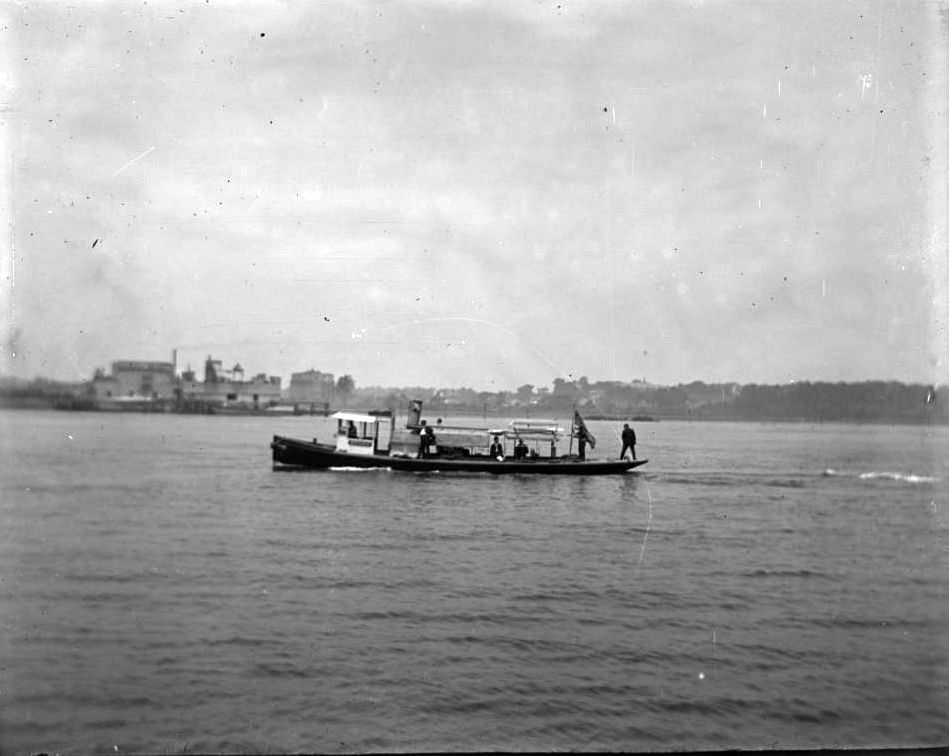 Boat Possibly Searching For Bodies From The General Slocum Disaster, 1904.