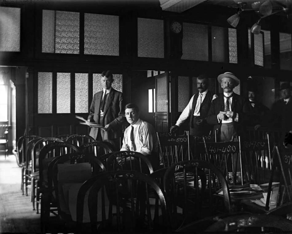 The General Slocum Disaster: Chairs Containing Victims' Identifying Possessions, 1904.