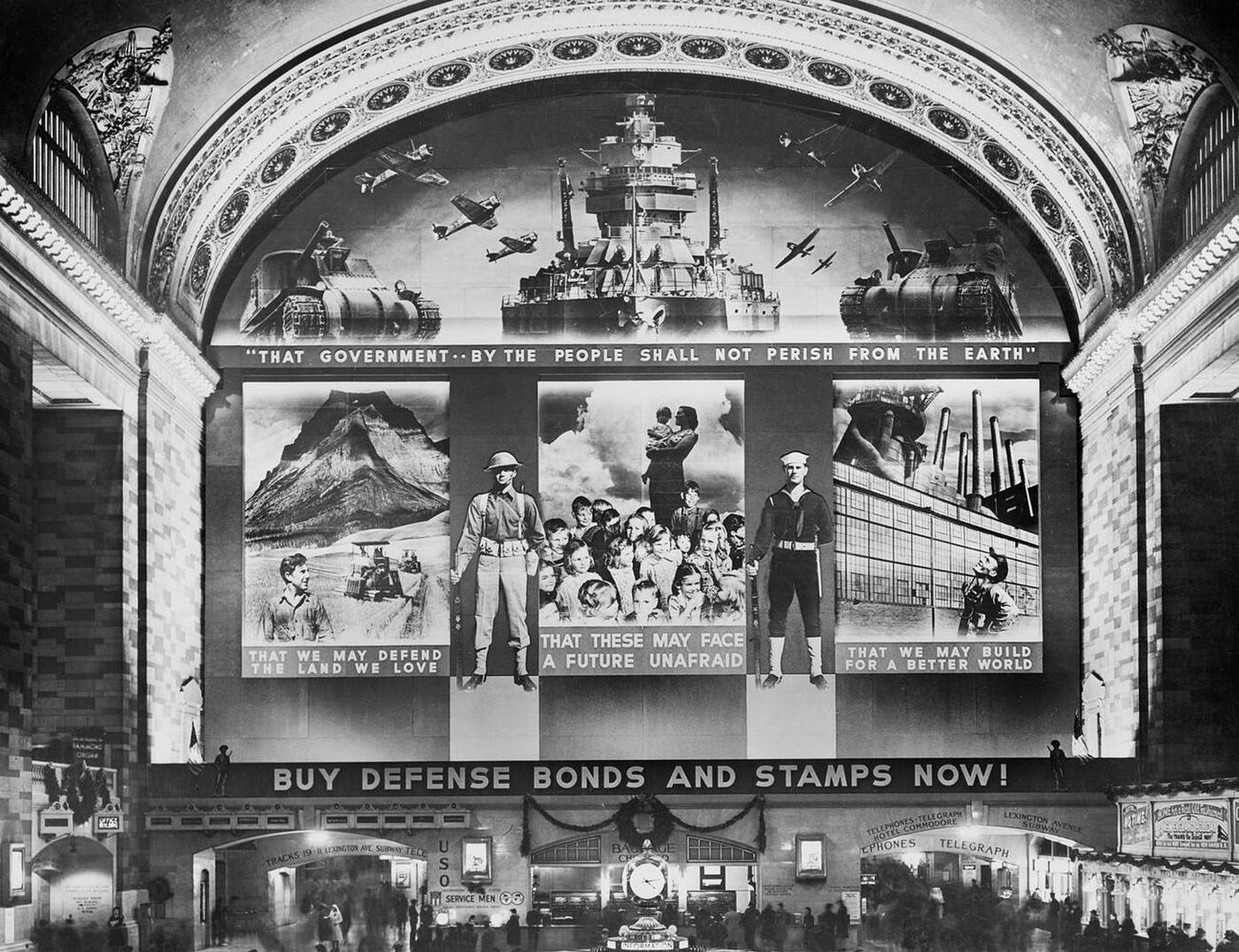 U.s. War Bond Mural, Grand Central Terminal, New York City, 1941.