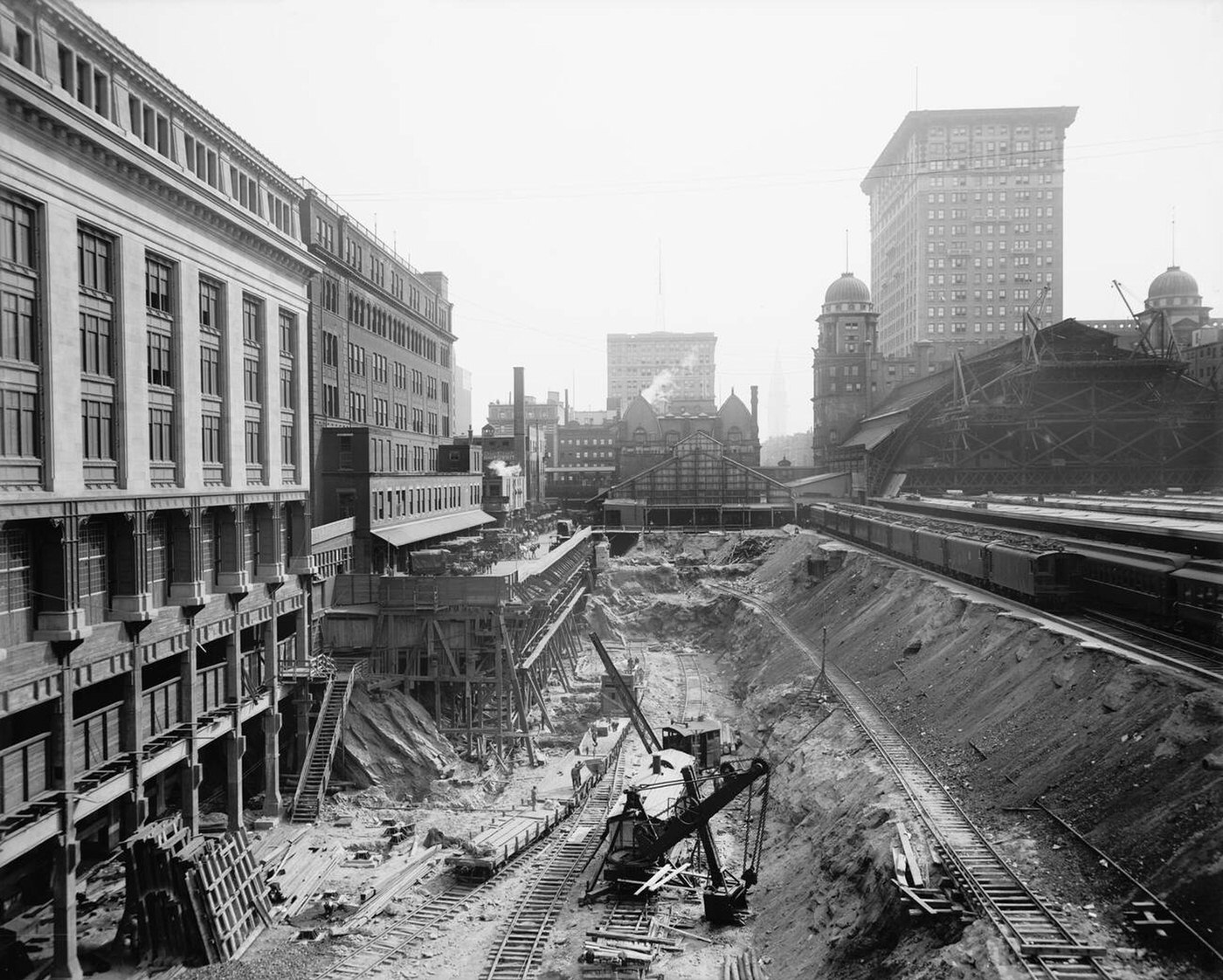 Excavation For Grand Central Terminal, New York City, Circa 1908.