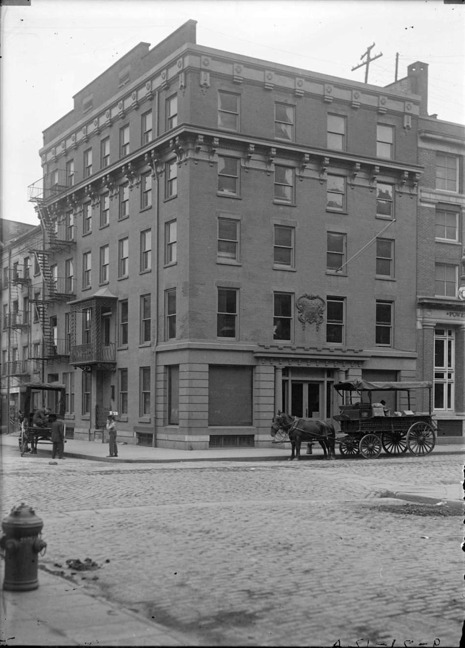 The Schering And Glatz Building On The Corner Of Maiden Lane And Front Street, 1912.