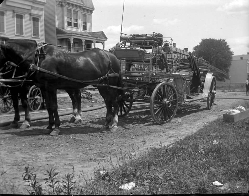 Fire Wagon, Bronx, Ca. 1897.