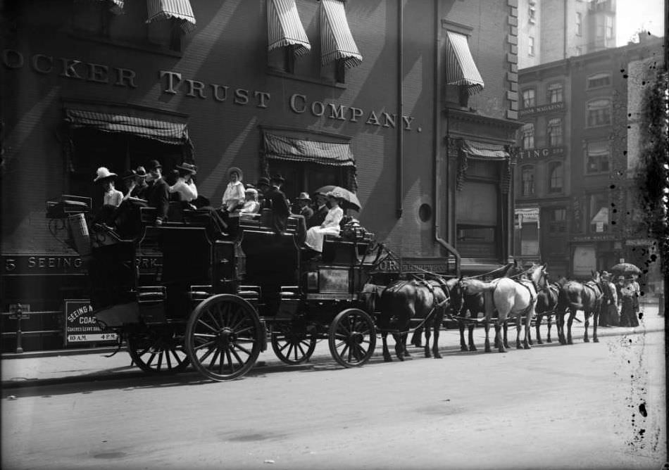 Seeing New York Coach Tour Ride, 1902.