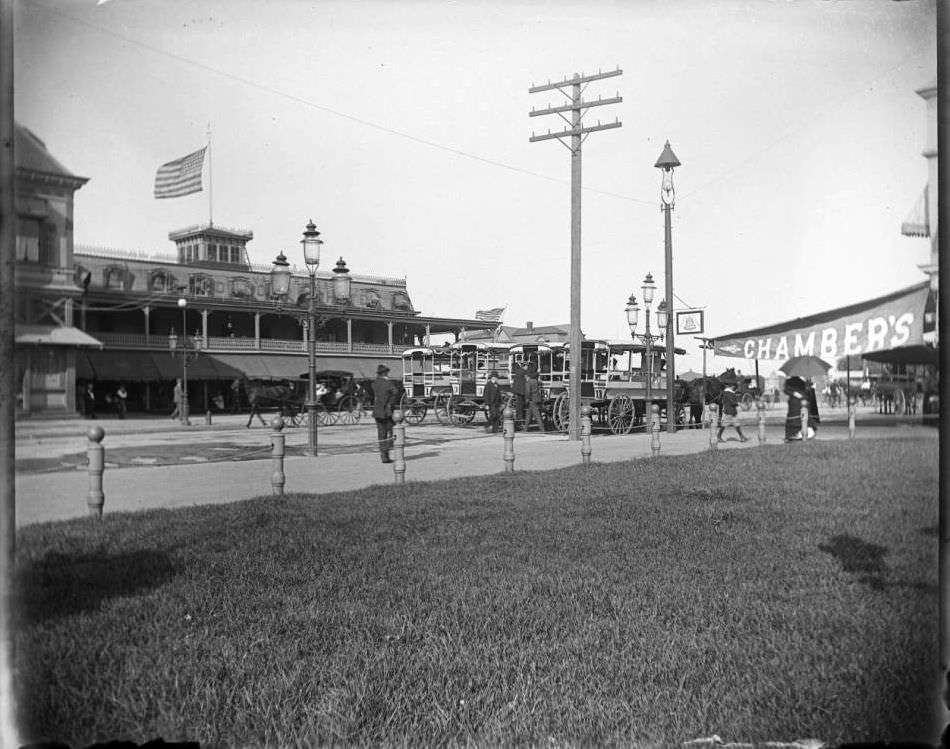Beach Stages At South Ferry, 1893.